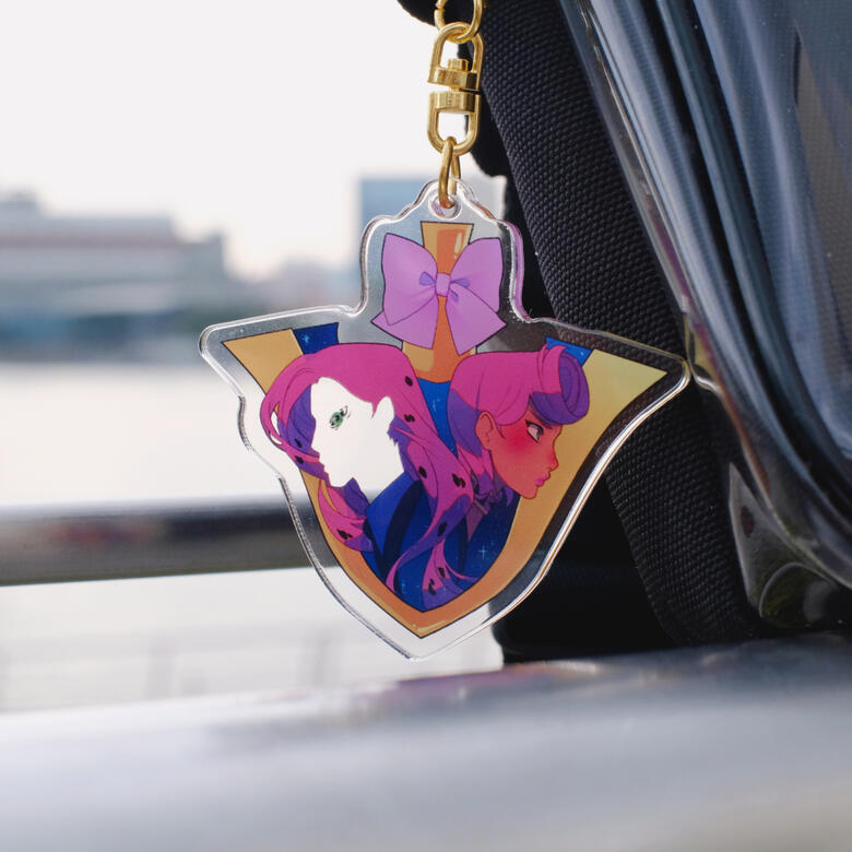 Lettie's acrylic charm